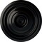 Ekena Millwork Traditional Ceiling Medallion (Fits Canopies up to 4"), Hand-Painted Jet Black, 14 3/4"OD x 1 3/4"P CM14TRBLF - alternate 1